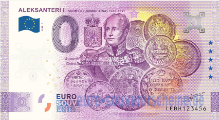 LEBH-2020-1 ALEKSANTERI I SUOMEN SUURIRUHTINAS 1809-1825