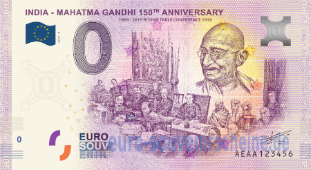 AEAA-2020-8 INDIA - MAHATMA GANDHI 150th ANNIVERSARY 1869-2019 ROUND TABLE CONFERENCE 1930