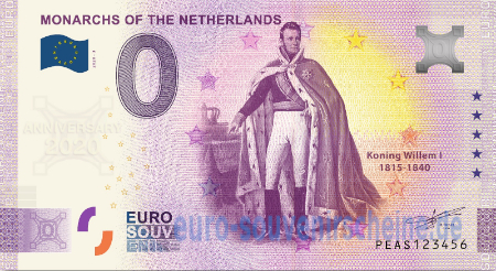 PEAS-2020-3 MONARCHS OF THE NETHERLANDS KONING WILLEM I